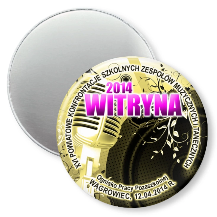 przypinka magnes Witryna 2014