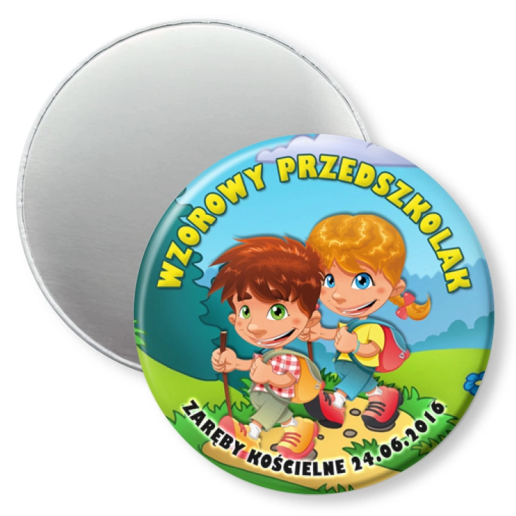przypinka magnes Wzorowy Przedszkolak