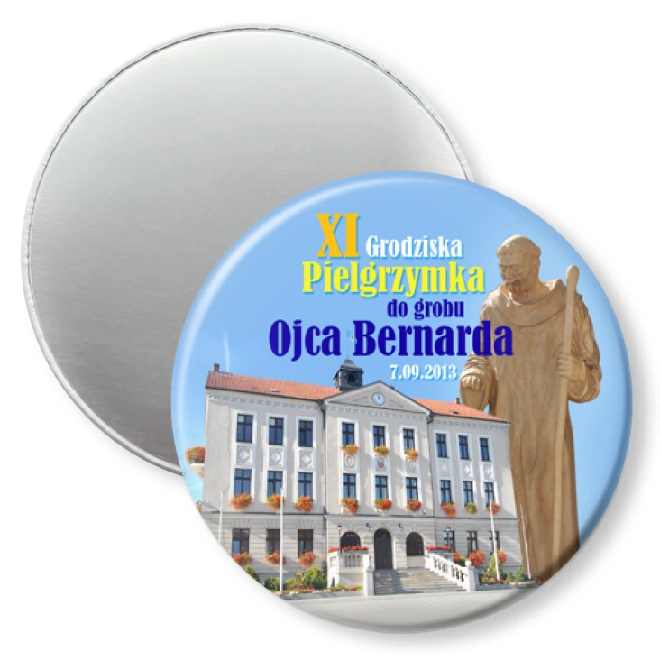 przypinka magnes XI Grodziska Pielgrzymka do grobu Ojca Bernarda