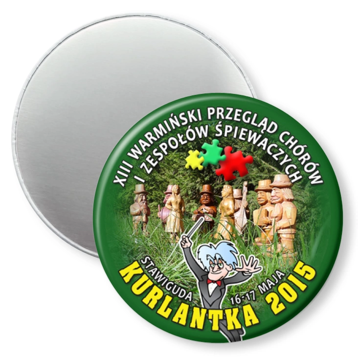 przypinka magnes XIII Warmiński Przegląd Chórów i Zespołów Śpiewaczych