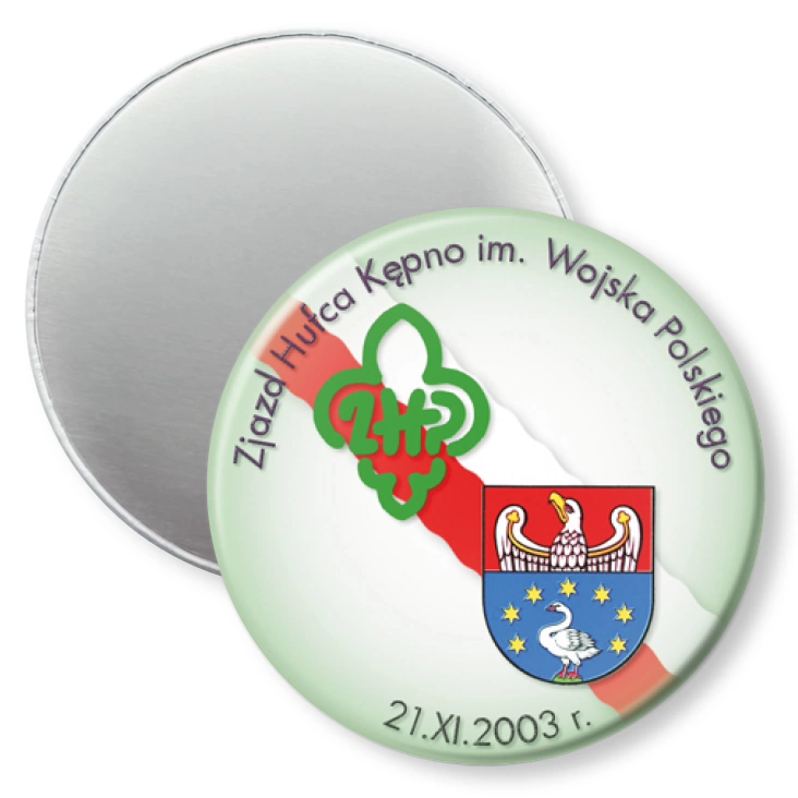 przypinka magnes Zjazd Hufca Kępno im. Wojska Polskiego