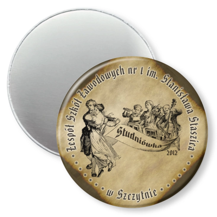 przypinka magnes ZSZ w Szczytnie - Studniówka 2012