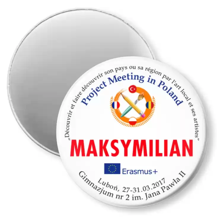 przypinka magnes Project Meeting in Poland