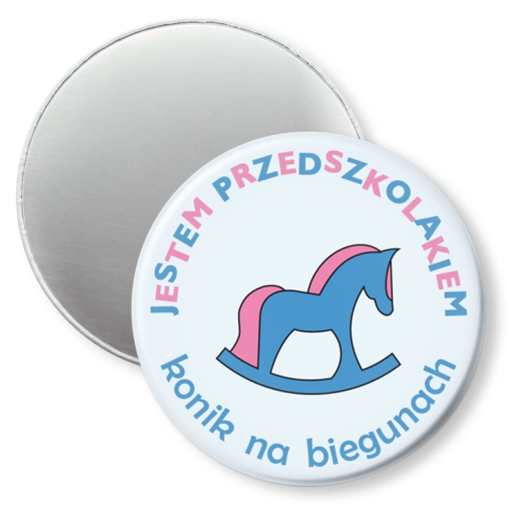 przypinka magnes Przedszkole Konik na Biegunach