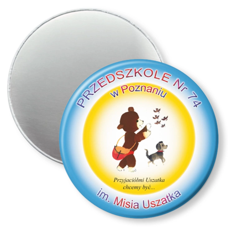 przypinka magnes Przedszkole nr 74 w Poznaniu