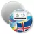 Przypinka magnes 300 dni do Euro - II Piłkarska Gra Miejska - Islandia