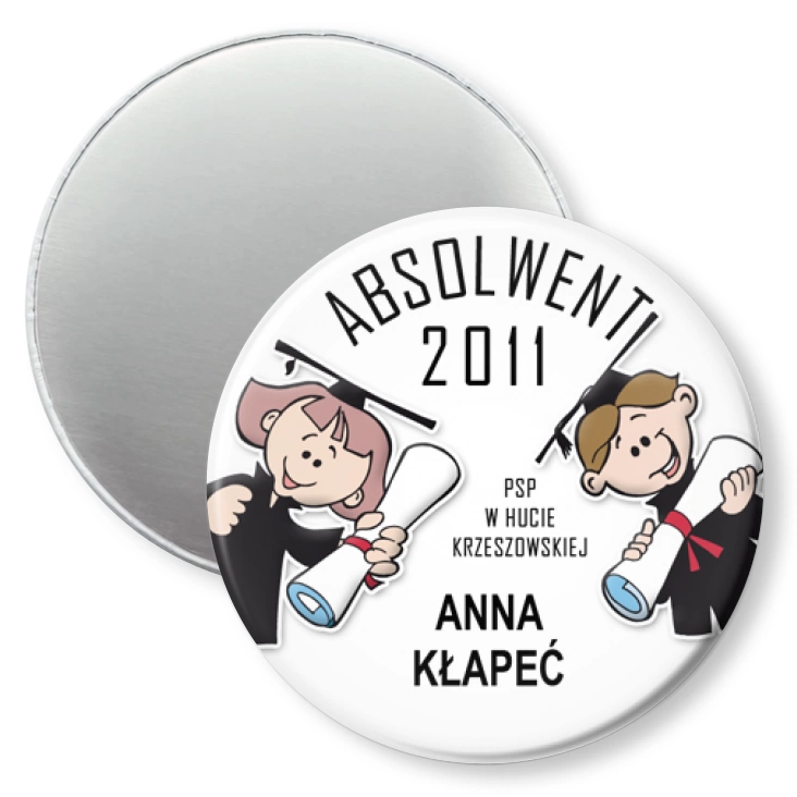 przypinka magnes Absolwent 2011