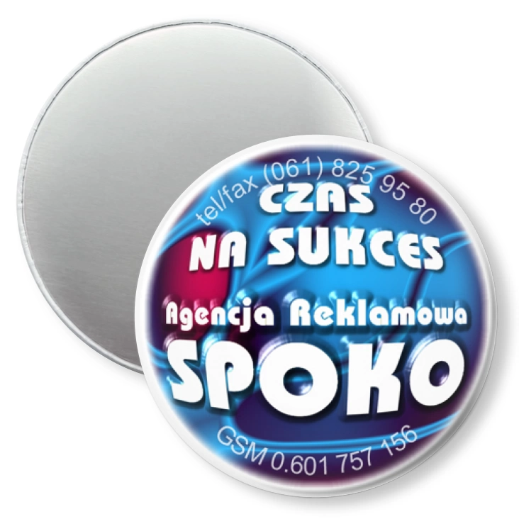 przypinka magnes Agencja Reklamowa SPOKO