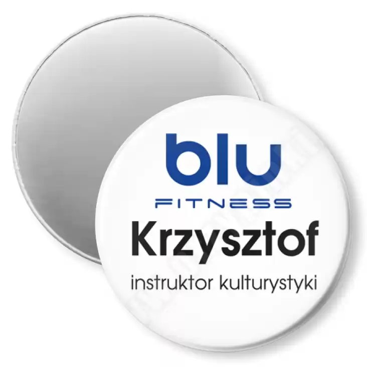 przypinka magnes Blu Fitness