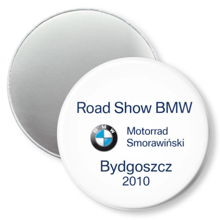 przypinka magnes BMW Road Show Bydgoszcz 2010