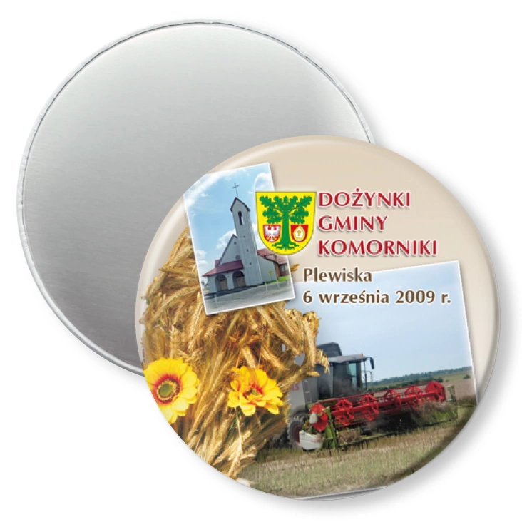 przypinka magnes Dożynki Gminy Komorniki 2009