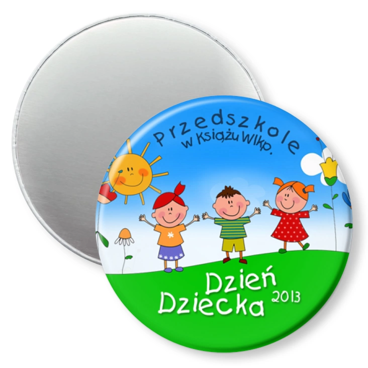przypinka magnes Dzień Dziecka 2013 - Przedszkole w Książu Wlkp.