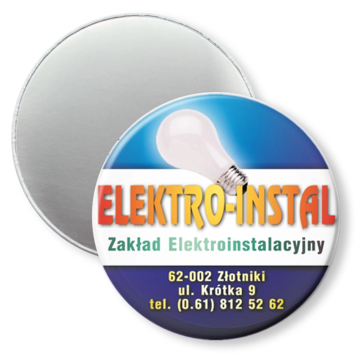 przypinka magnes ELEKTRO-INSTAL