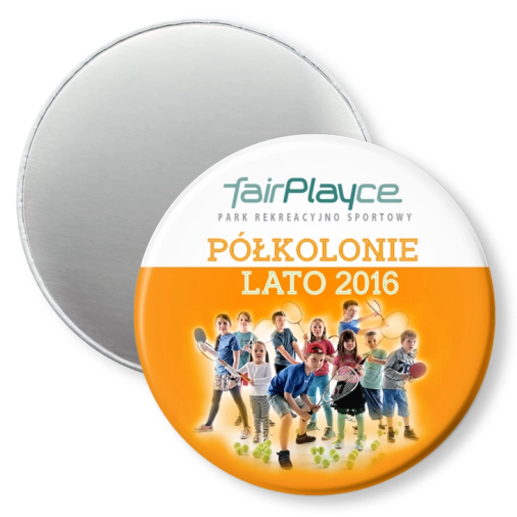 przypinka magnes FairPlayce - Półkolonie 2016 