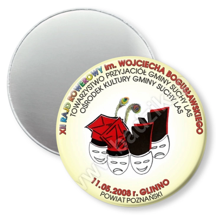 przypinka magnes Glinno 2008