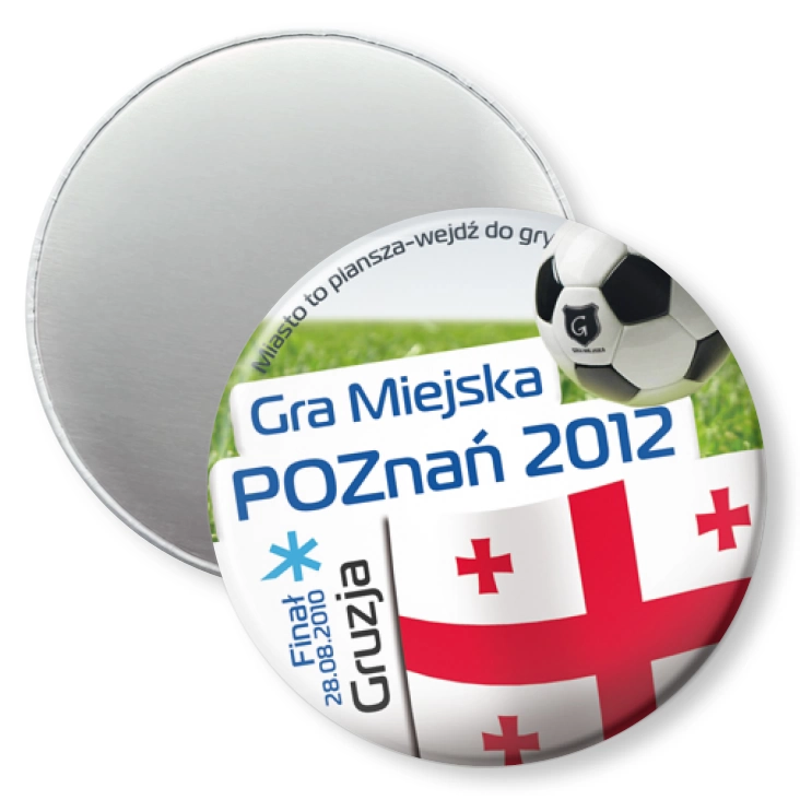 przypinka magnes Gra Miejska - Poznań 2012 - Gruzja
