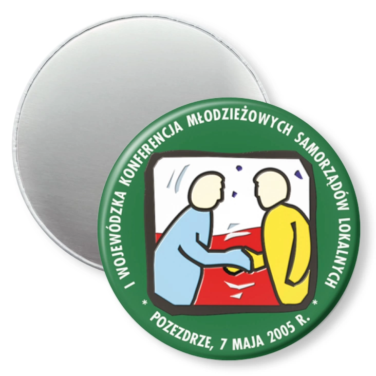 przypinka magnes I Konferencja Młodzieżowych Samorządów Lokalnych