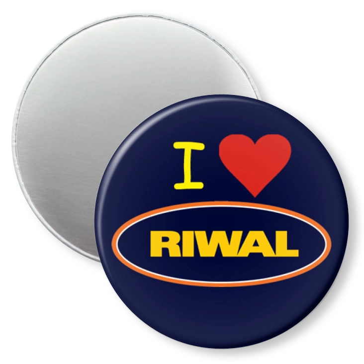 przypinka magnes I love Rival