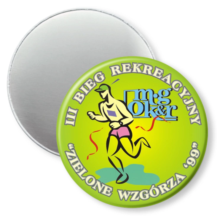 przypinka magnes II Bieg Rekreacyjny Zielone Wzgórza 99