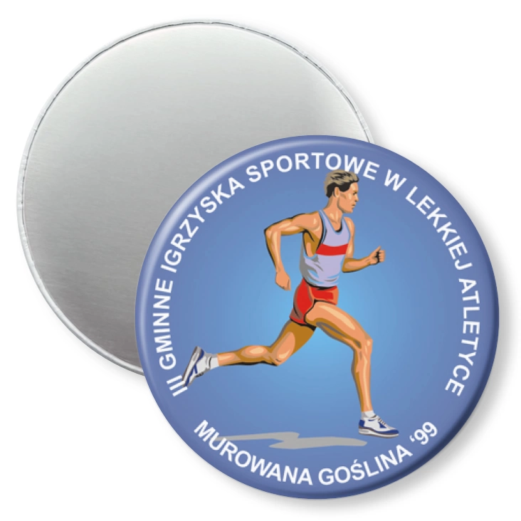 przypinka magnes III Gminne Igrzyska Sportowe w Lekkiej Atletyce