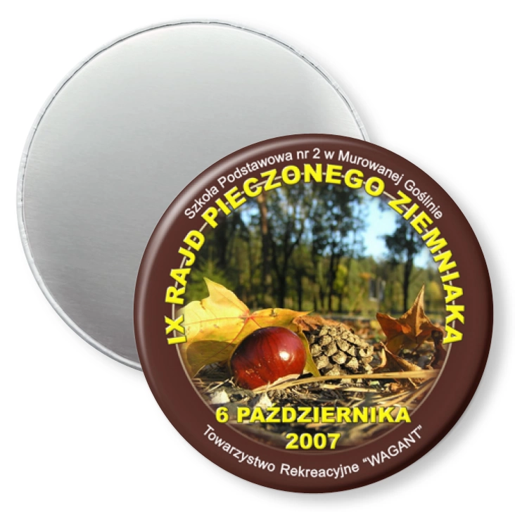 przypinka magnes IX Rajd Pieczonego Ziemniaka