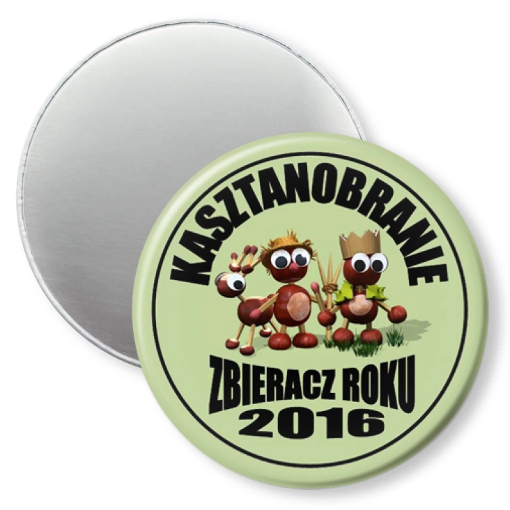 przypinka magnes Kasztanobranie 2016