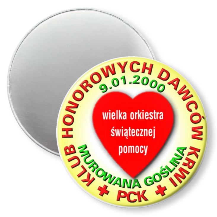 przypinka magnes Klub Honorowych Dawców Krwi