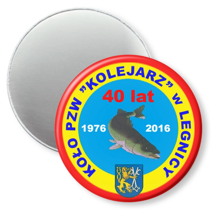 przypinka magnes Koło KOLEJARZ Legnica