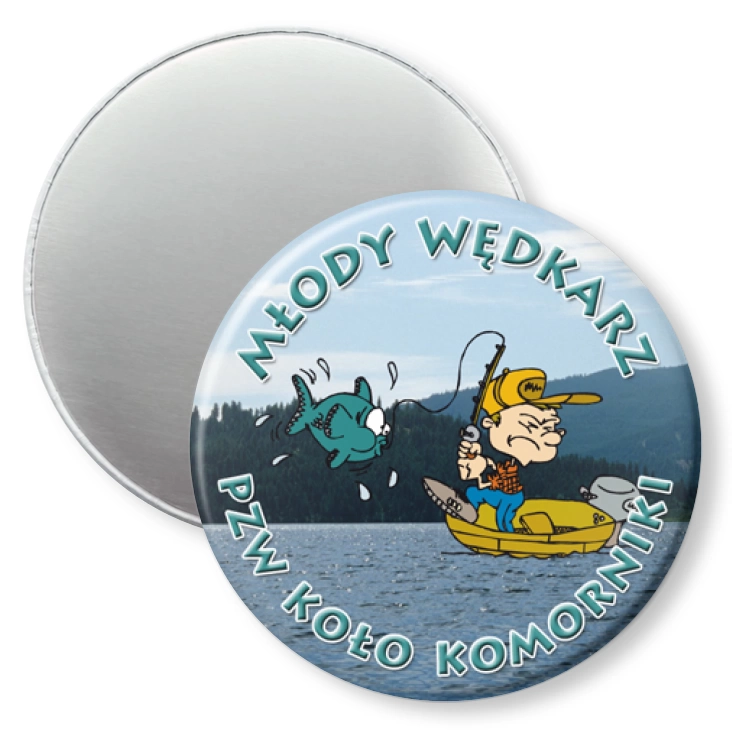 przypinka magnes Młody Wędkarz