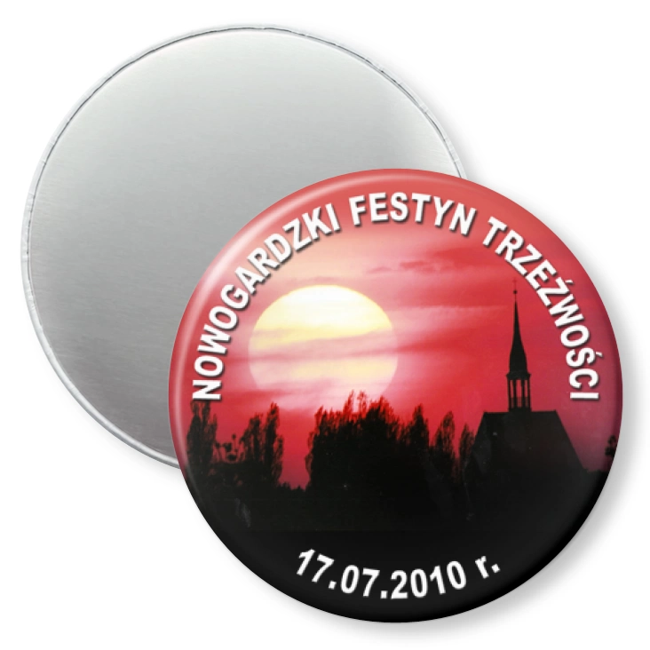 przypinka magnes Nowogardzki Festyn Trzeźwości