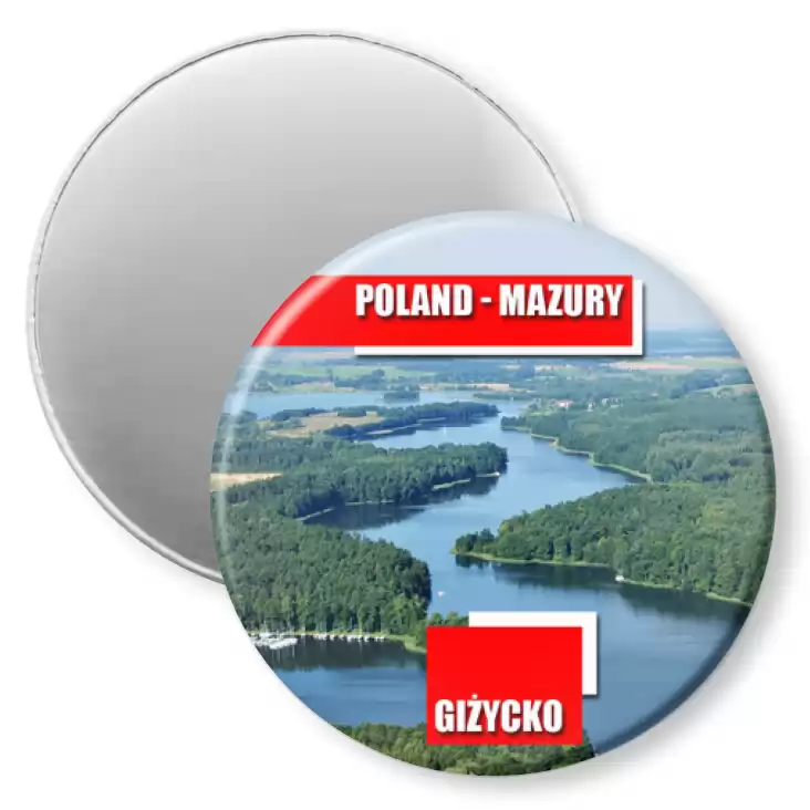 przypinka magnes Poland-Mazury Giżycko