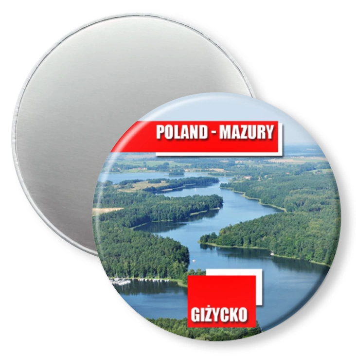 przypinka magnes Poland-Mazury Giżycko