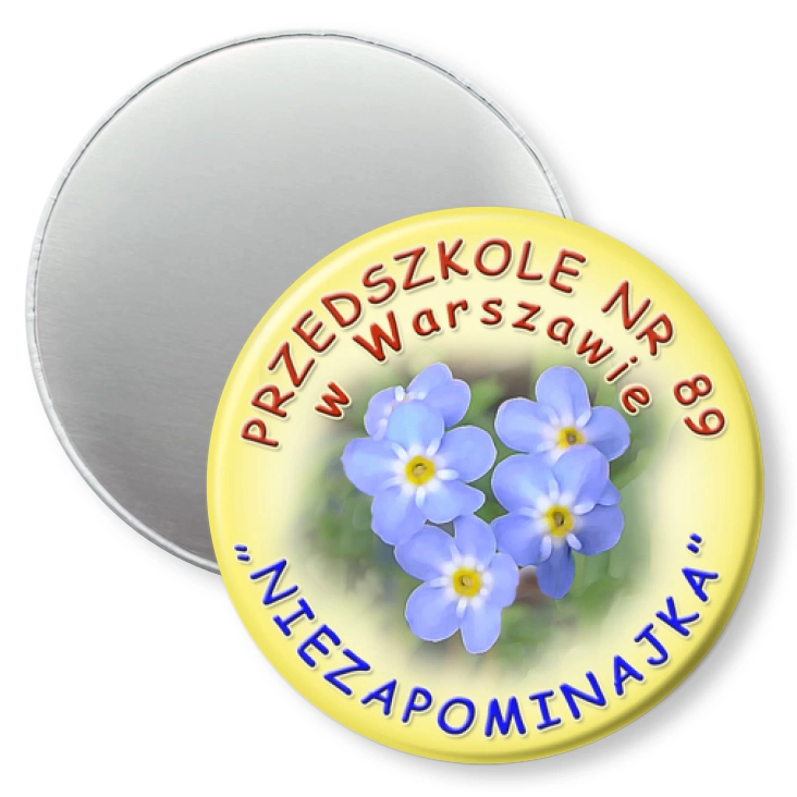 przypinka magnes Przedszkole nr 89 w Warszawie