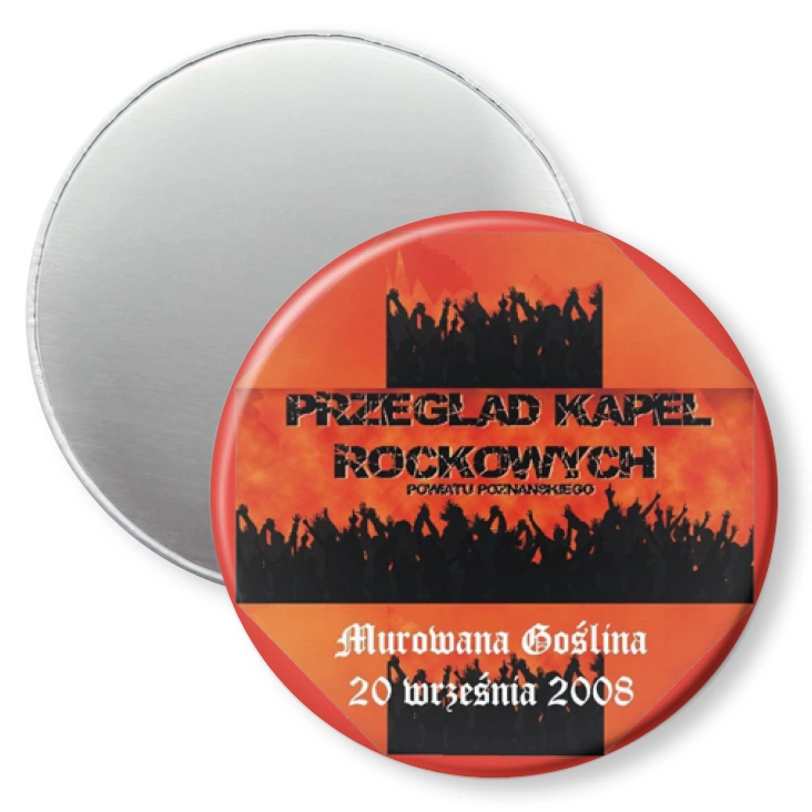 przypinka magnes Przegląd Kapel Rockowych