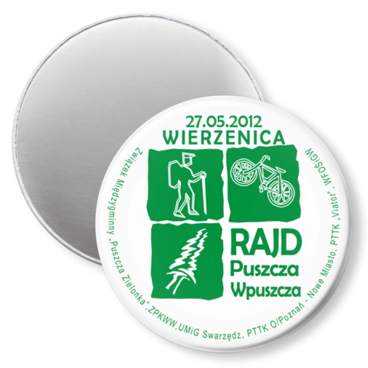 przypinka magnes Rajd Puszcza Wpuszcza 2012
