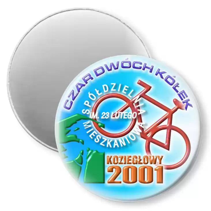 przypinka magnes Rajd rowerowy - Koziegłowy 2001