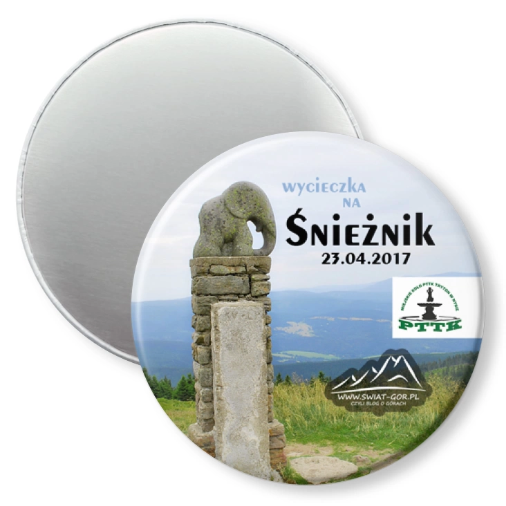 przypinka magnes Śnieżnik