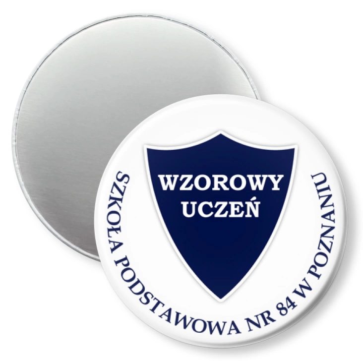 przypinka magnes SP nr 84 w Poznaniu - Wzorowy uczeń