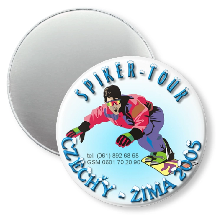 przypinka magnes Spiker-Tour Czechy