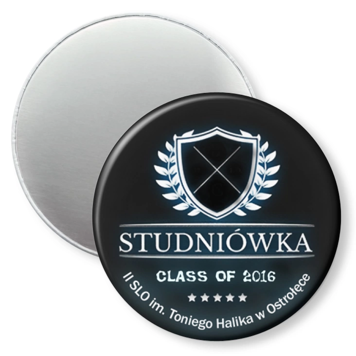 przypinka magnes Studniówka - II SLO