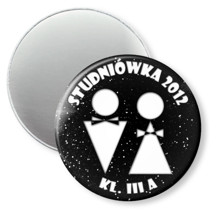 przypinka magnes Studniówka - kl. III A