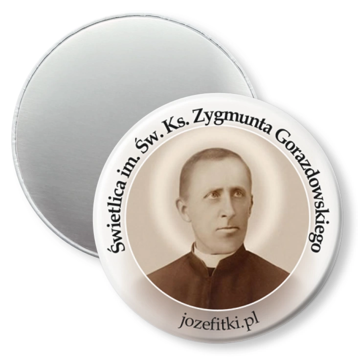 przypinka magnes Świetlica im. Św. Ks. Zygmunta Gorazdowskiego