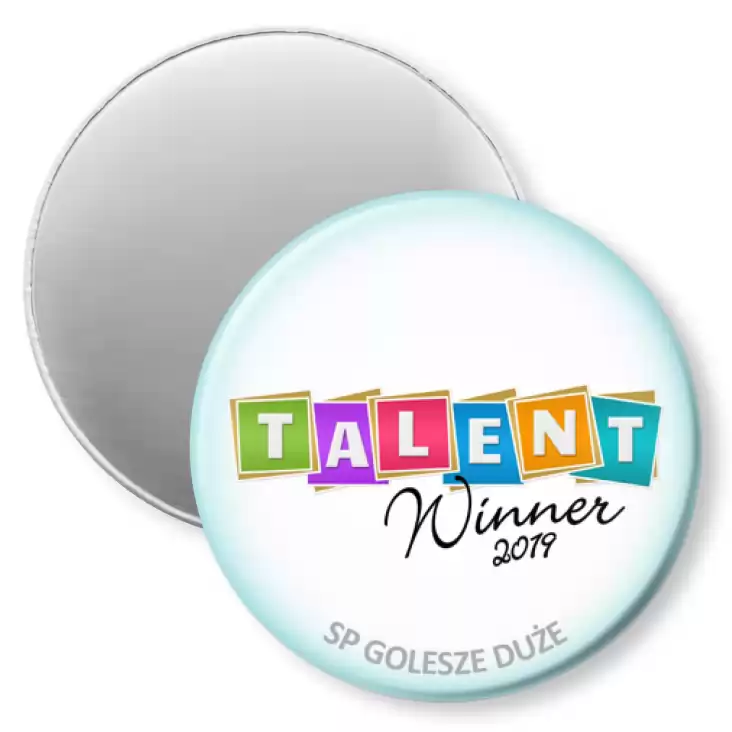 przypinka magnes Talent Winner 2019