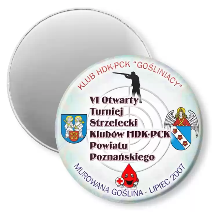 przypinka magnes VI Turniej Strzelecki HDK-PCK Murowana Goślina 2007