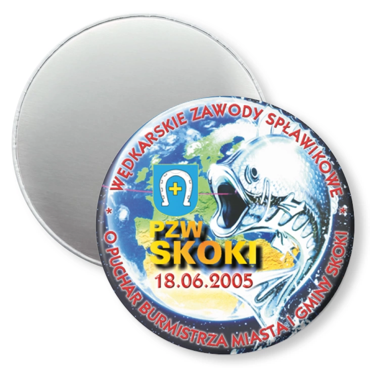 przypinka magnes Wędkarskie Zawody Spławikowe 2005