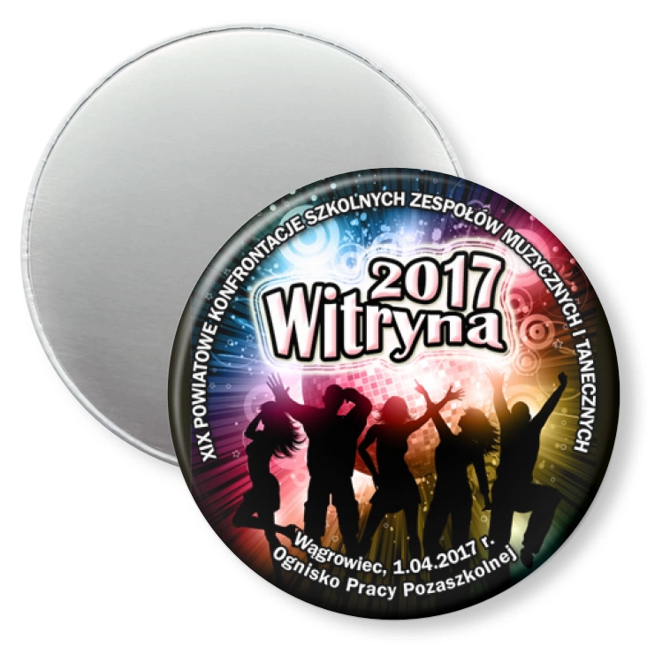 przypinka magnes Witryna 2017