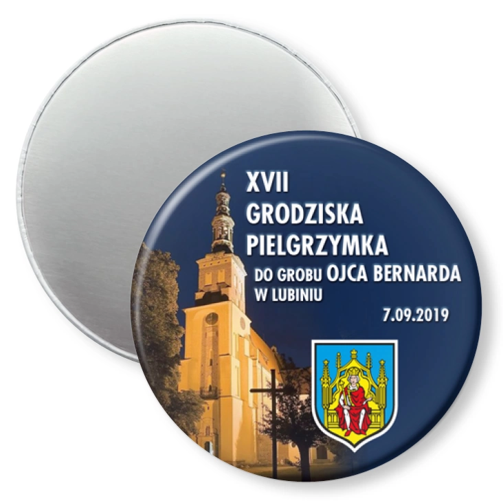 przypinka magnes XVII Pielgrzymka do Grobu Ojca Bernarda