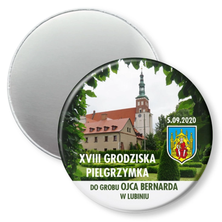 przypinka magnes XVIII Pielgrzymka do Grobu Ojca Bernarda