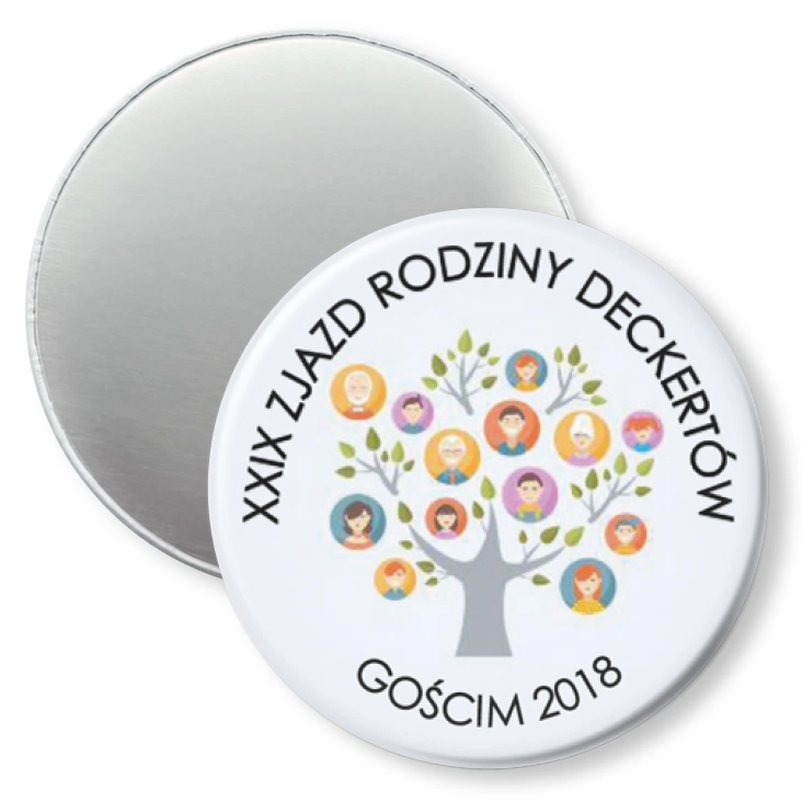 przypinka magnes XXIX Zjazd Rodziny Deckertów