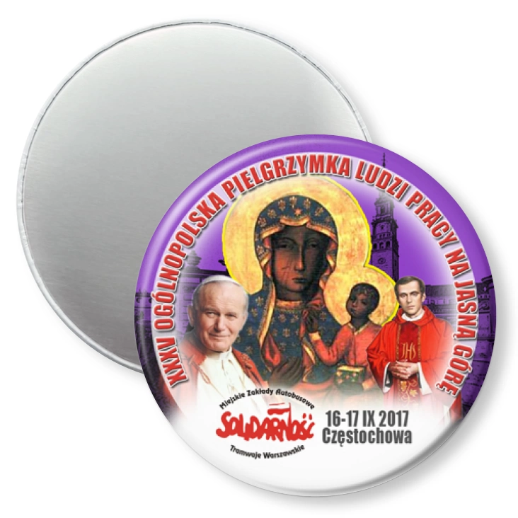 przypinka magnes XXXV Ogólnopolska Pielgrzymka Ludzi Pracy